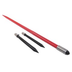 Hay Spear Attachment 49″ With 2 Stabilizer Spears 3000 Lbs Capacity Bale Forks