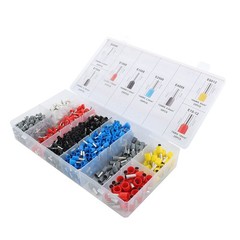 Ferrule Crimping Tool Kit AWG 23-7 Self-Adjustable Ferrel Crimper Kit W/1200PCS