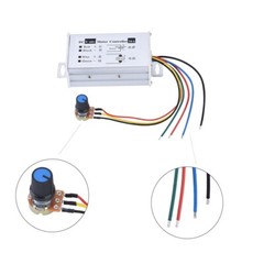 PWM DC Brush Motor Stepless Variable Speed Controller Switch 12V 24V 48V 60V 20A