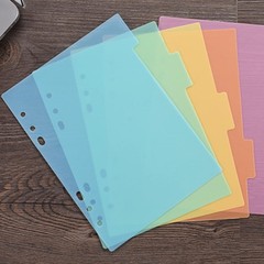 10PCS A5 Size Dividers for 6 Ring Binder,with Reinforced Edge and 10 Tabs,Pap…