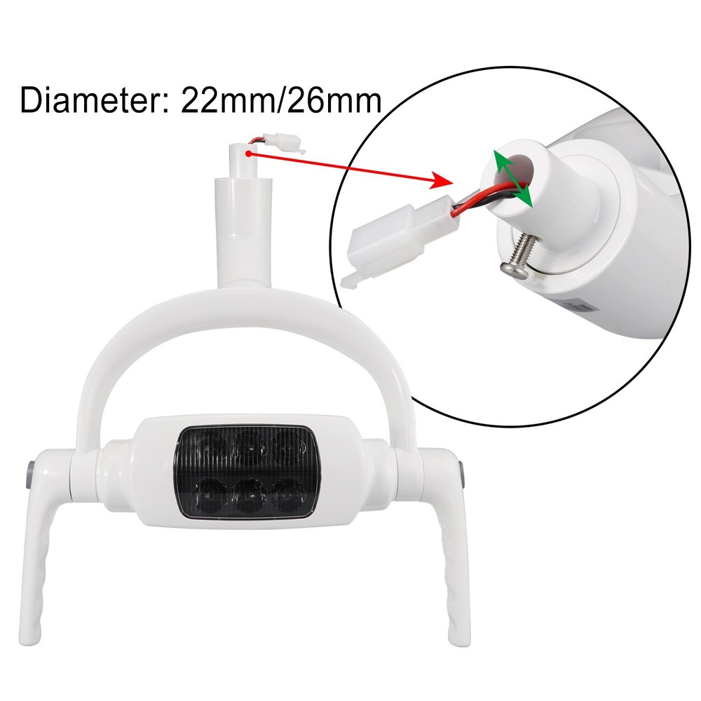 Dental Induction Lamp LED Oral Operation Light For Dental Unit Chair 22mm/26mm
