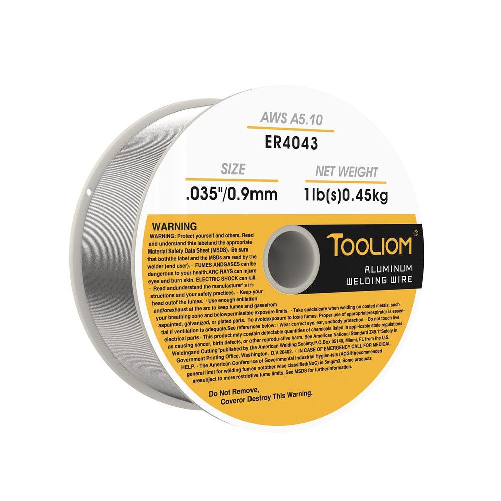 Silicon Aluminum Welding Wire ER4043 .030-Inch Diameter 1-Pound Strong ABS Pl…