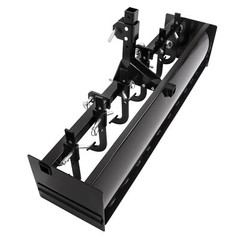 Powder Coated Steel 55″ Box Blade Scraper W/6 Scarifier Shank For Cat 0 Cat 1