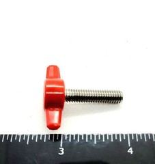 M6 Clamping Thumb Screw T Bolts with Red Butterfly Tee Wing Knob Stainless Steel
