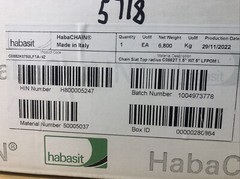 10′ of Habasit HabaCHAIN Slat Tp Conveyor Chain/Belt C0882K0750LFTA 7.5″ W (5718