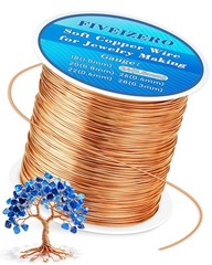 203ft 24 Gauge Copper Wire for Jewelry Making, Pure Dead Soft Bare Copper Wir…