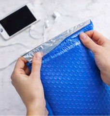500 #0 6×10 Blue Poly Bubble Padded Envelopes Mailers Shipping Case 6″x10″