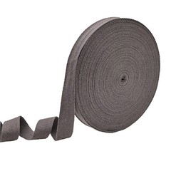 Dark Gray Twill Tape 3/4 Inch Wide – 40 Yards Herringbone Cotton Webbing Bias…