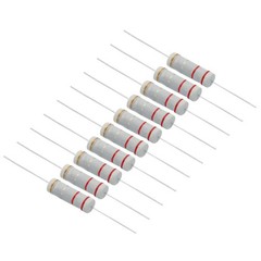 10pcs 5Watt 0.22 Ohm Carbon Film Resistor 5% Tolerance Axial Colored Ring