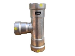 VIEGA MegaPressG 1 x 1 x 1 Press Carbon Steel Tee (5- Pack) (Gas Only), 25311