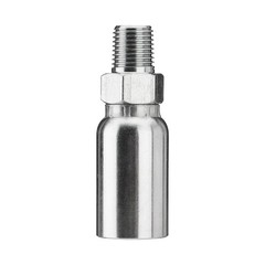 12 PACK 1/4″ NPTF Hydraulic Hose Fittings: 3/8″ I.D. Hose x 1/4″ NPTF Male Steel
