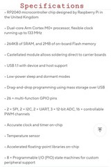 Raspberry Pi Pico RP2040 Dual-Core 264KB USB-C w/ Pin Headers PURPLE ~USA SHIP