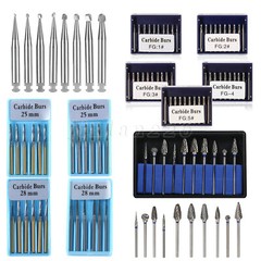 Dental Drill Bits Tungsten Carbide Burs Round Head HP/RA/FG Dentist Tools
