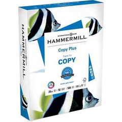 Hammermill Copier Plus Paper Letter Size 8 1/2″ x 11″ 5000 Sheets 10 Reams 20 Lb