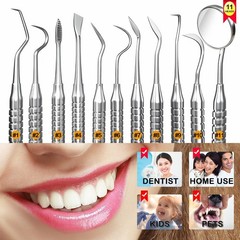 Dental Tools, Dental Pick for Teeth Cleaning, Stainless Steel Hygiene Kit with