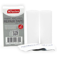 XFasten Fabric and Vinyl Repair Tape, Clear, 3-Inches by 20-Inches (2-Set)