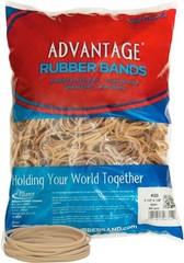 Advantage Rubber Bands 1 Pound Bag Firm Sturdy Stretch Office Home Crafts