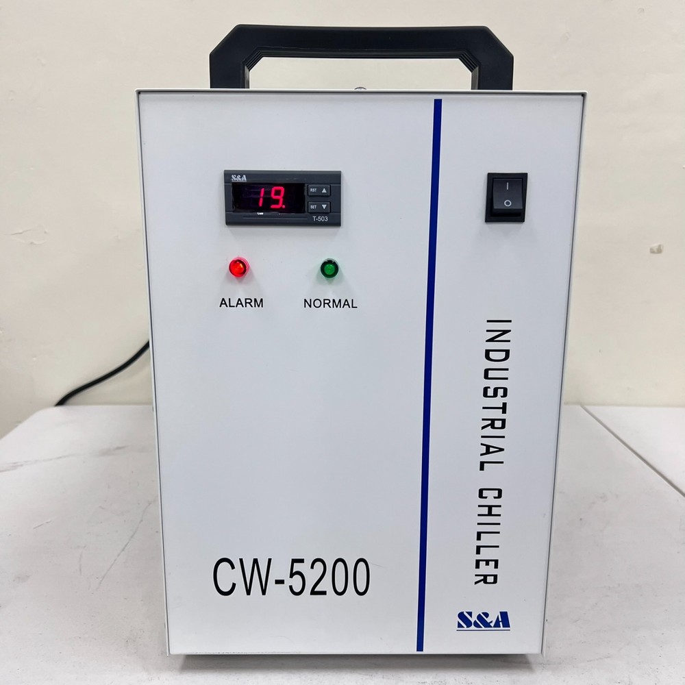 S&A Industrial CW-5200DG Industrial Water Chiller Laser Tube 1.62Kw Cooling Cap