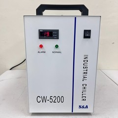 S&A Industrial CW-5200DG Industrial Water Chiller Laser Tube 1.62Kw Cooling Cap