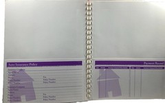 Vintage Duo-Tang Home Helpers Organizer Lot Insurance Tax Medical Filing Binders