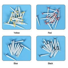 200pcs Dental Quartz Fiber Post Kit 8 Sizes Straight & Screw Threaded Posts Endo