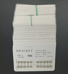 100Packs Dental Orthodontic Metal Brackets Mini Roth 022 345 hooks Mesh Base
