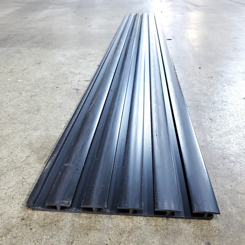 Rigid PVC Plastic 48″ W x 6″ H Linking Slatwall Panel Sheets BLACK – BRAND NEW!