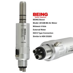 BEING Low Speed Air Motor Dental Handpiece 4 Hole NSK EX203 External Water Spray