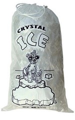 20 LB LBS Ice Bag Bags w/ Drawstring COMMERCIAL Quality Choose Your Quantity
