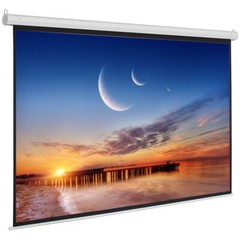 92″ HD 16:9 Motorized Projector Screen Home Theater Movie w/ Remote Matte White