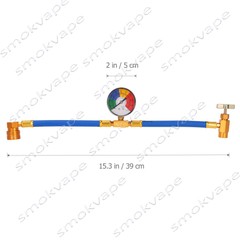 Refrigerant Recharge Kit A/C R134-a Self-Sealing Adapter for AC Sealing cans