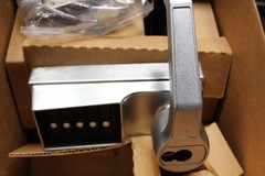 KABA Simplex LR1021S26D41 Push Button Lever Lock Satin Chrome Key Override