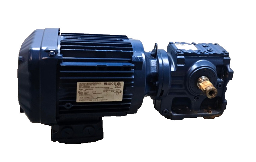 Sew-Eurodrive S47 DRN90S4 1762/90RPM 1.5 HP 60 Hz 230/460V Helical Gearmotor