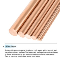 4 x Pure Copper Round Rod 3mm/1/8 Inch Dia 330mm/13 Inch L Solid Lathe Bar Stock