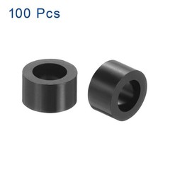 100pcs Nylon Round Spacers 4mm ID 7mm OD 4mm Height Screws Spacers