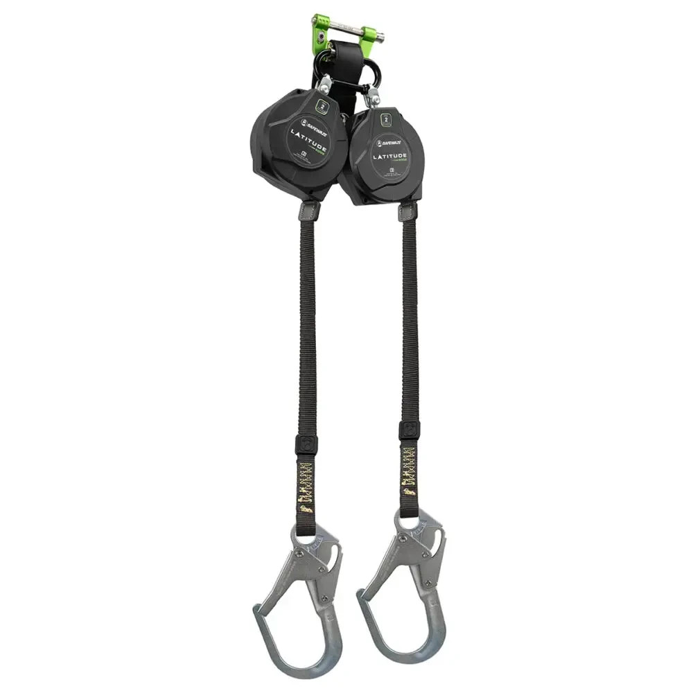 SafeWaze Latitude Edge 8 Ft Dual Web SRL-P, Class 2, Rebar Hooks, 023-5346