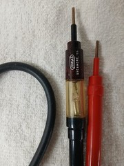Vintage Ideal 61-040 Handheld Test-Glo Circuit Tester Red Black 80 to 600V AC-DC
