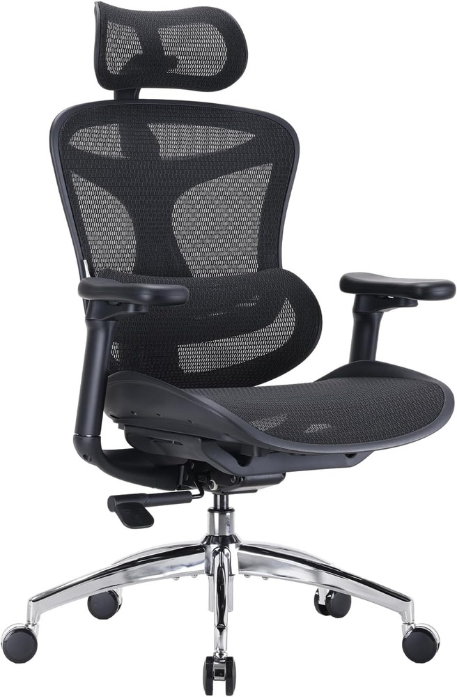 SIHOO Doro C300 Ergonomic Office Chair with Ultra Soft 3D Armrests, Dynamic Lumb