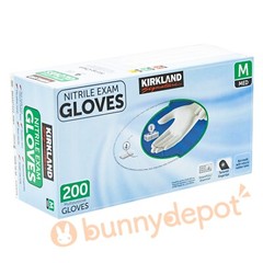 Kirkland Signature Nitrile Powder Free Dental Patient Exam Glove Medium 200 NEW