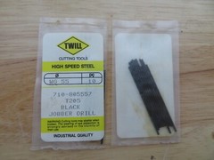 10 pcs TWILL Wire Gauge Number #55 Jobber Length Black Oxide Twist Drills BRAZIL