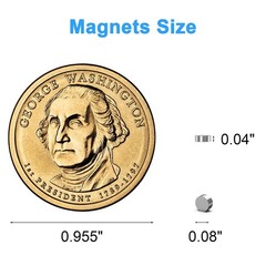 Mini Magnets, 600 Pack 2×1 mm Small Round Magnetic Rare Earth Neodymium Fridg…