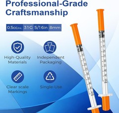 Pack of 25 – 0.5mL Precision Fluid Applicators, Individually Wrapped for Hygiene