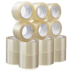 18 Rolls 3″ Extra-Wide Clear Shipping Packing Moving Tape 110 yard/330′ ea -2mil