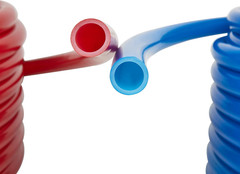 EFIELD 1/2″ PEX-A Tubing 200ft Red Blue Pipe Kit Fittings Set