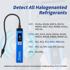 HVAC Refrigerant Leak Detector for R134A R1234Yf R410A | Heated Diode HVAC Leak
