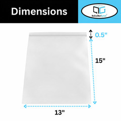 1000 13″ x 15″ Clear Reclosable Zip Seal Bags Plastic 2 Mil Lock Jewelry Zipper