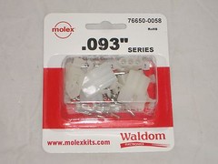 MOLEX 76650-0058 .093″ 3 CIRCUIT POWER PLUG SOCKET SET OF 3 W/ PINS FOR HEATHKIT
