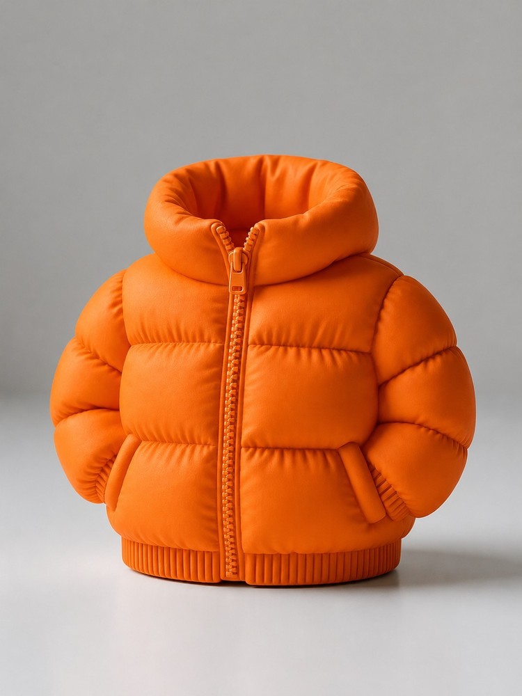 Nike Jacket-Shaped Puffer Jacket Style Pencil Holder Desk Organizer Cup