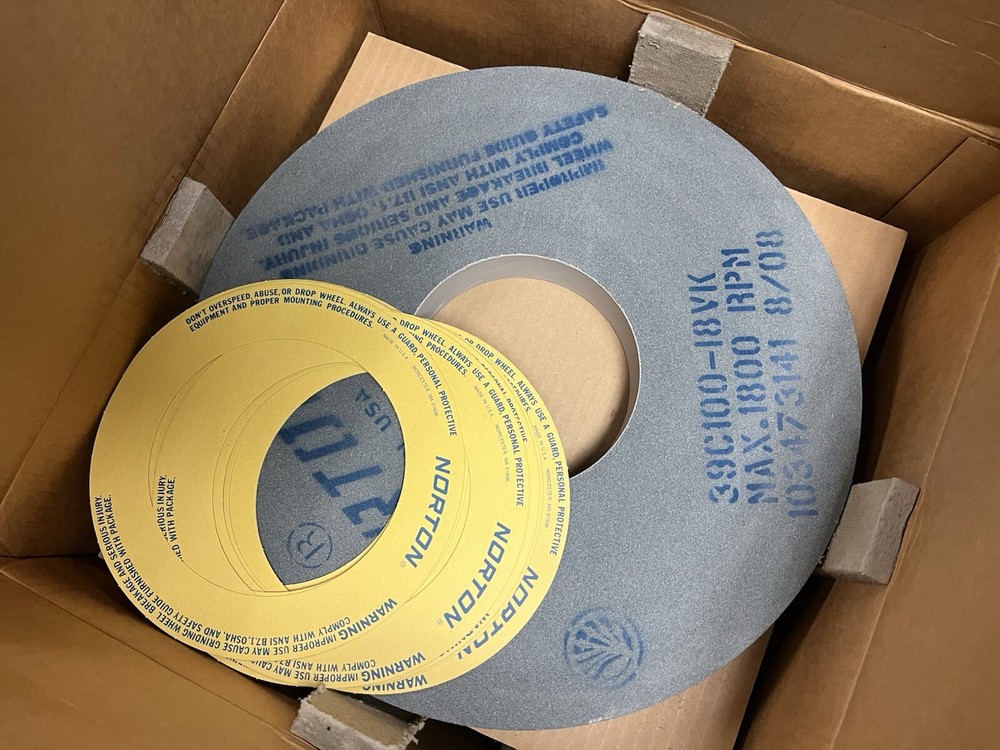 NORTON,39C100-I8VK,CRYSTOLON GRINDING WHEEL 14″X1-1/2″X5″ 1800RPM BOX OF 5