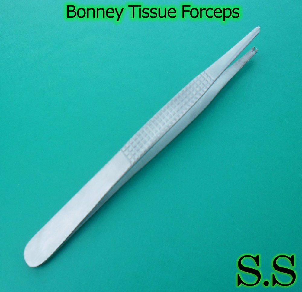 Bonney Tissue Forceps 7.00″ 2X3 Teeth and Serrated jaws